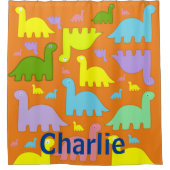 Shower Curtain Dinosaur Douchegordijn (Voorkant)