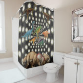 Shower Curtain Dinosaur Douchegordijn (In situ)