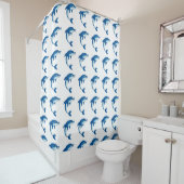Shower Curtain/Dolphins Douchegordijn (In situ)