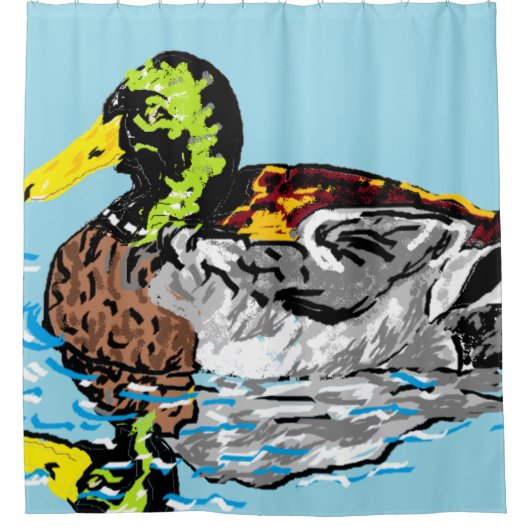 Shower Curtain/ Duck Douchegordijn (Voorkant)