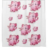Shower Curtain Elephant Douchegordijn (Voorkant)