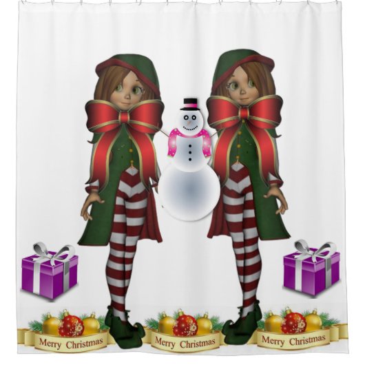 Shower Curtain Elf Douchegordijn (Voorkant)