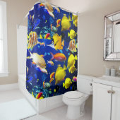 Shower Curtain Fish Douchegordijn (In situ)