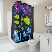 Shower Curtain Fish Douchegordijn (In situ)