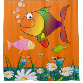 Shower Curtain Fish Douchegordijn (Voorkant)