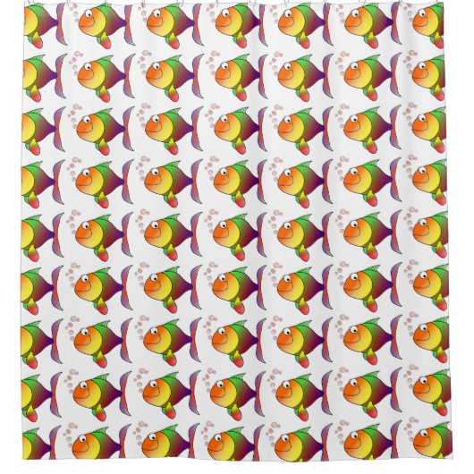 Shower Curtain/Fish Douchegordijn (Voorkant)