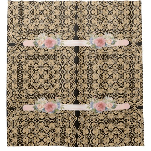 Shower Curtain Floral Douchegordijn (Voorkant)