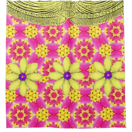 Shower Curtain Floral Douchegordijn (Voorkant)