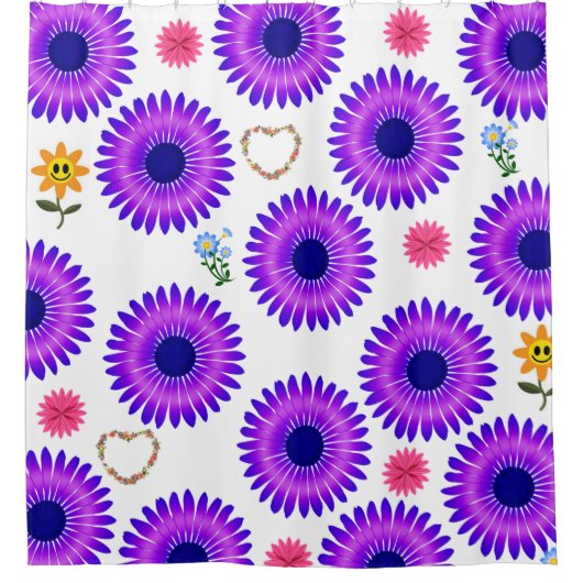 Shower Curtain Floral Douchegordijn (Voorkant)