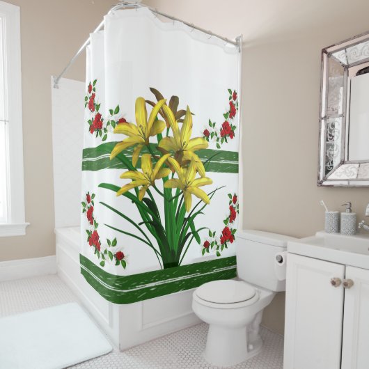 Shower Curtain Floral Douchegordijn (In situ)