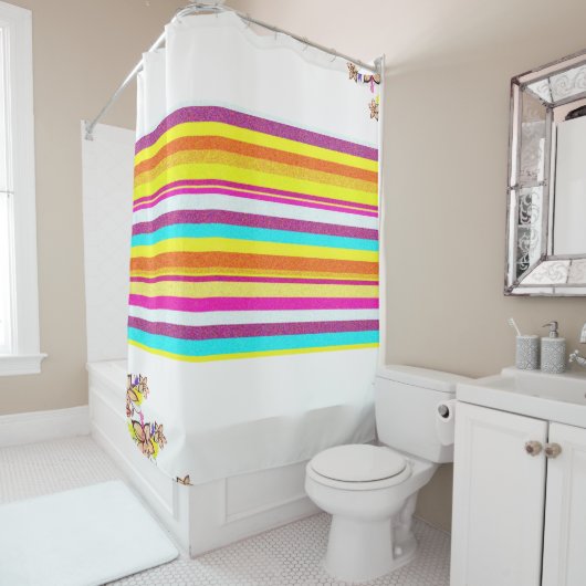 Shower Curtain Floral Douchegordijn (In situ)