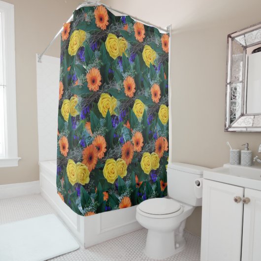 Shower Curtain Floral Douchegordijn (In situ)