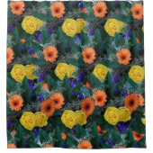Shower Curtain Floral Douchegordijn (Voorkant)