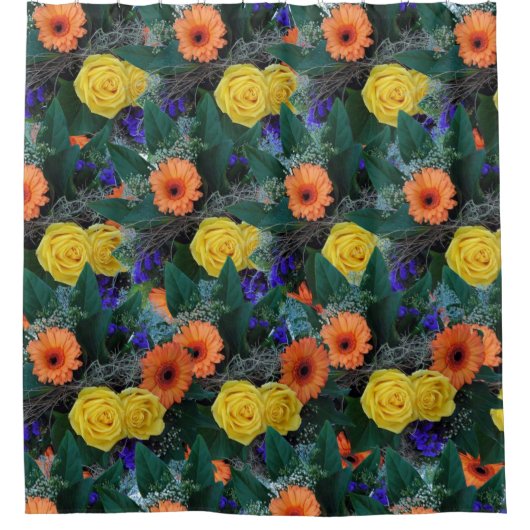 Shower Curtain Floral Douchegordijn (Voorkant)