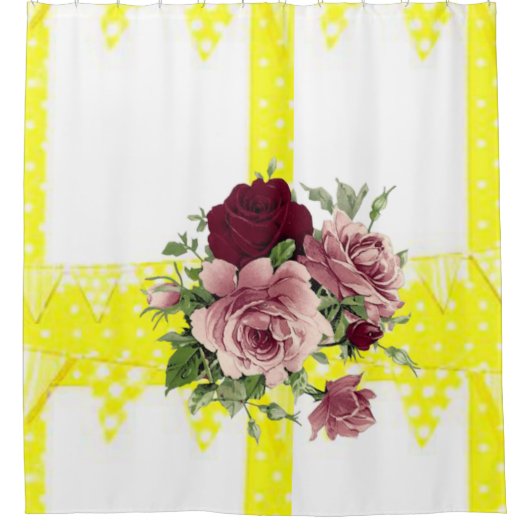 Shower Curtain Floral Douchegordijn (Voorkant)