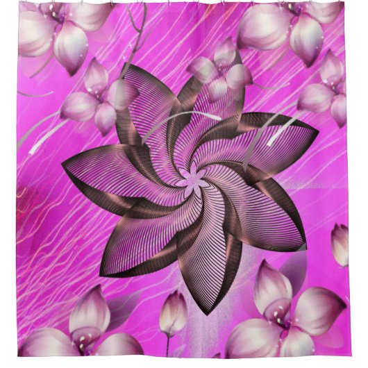 Shower Curtain Floral Douchegordijn (Voorkant)