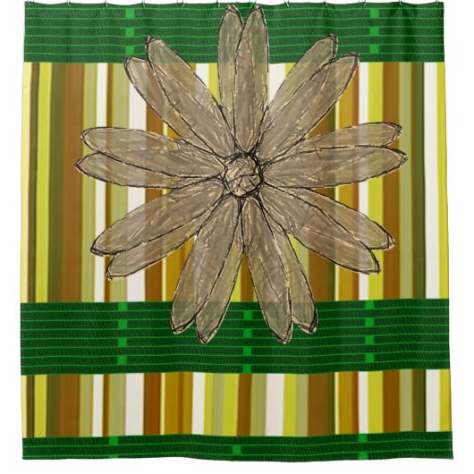 Shower Curtain Floral Douchegordijn (Voorkant)