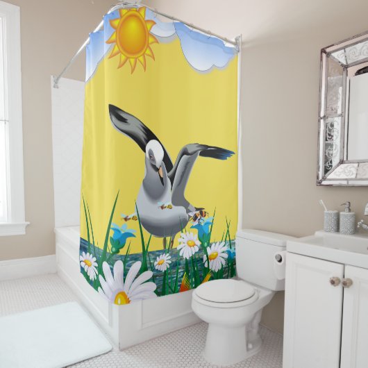 Shower Curtain Floral Douchegordijn (In situ)