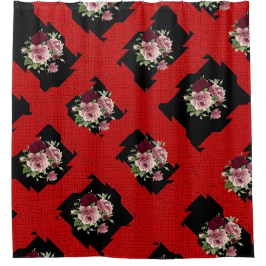 Shower Curtain Floral Douchegordijn (Voorkant)