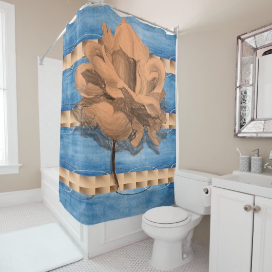 Shower Curtain Floral Douchegordijn (In situ)