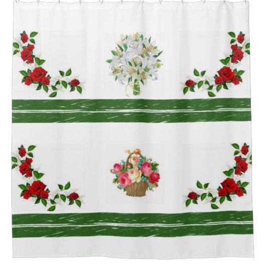 Shower Curtain Floral Douchegordijn (Voorkant)