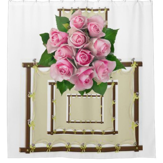 Shower Curtain Floral Douchegordijn (Voorkant)