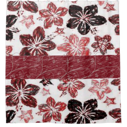 Shower Curtain Floral Douchegordijn (Voorkant)