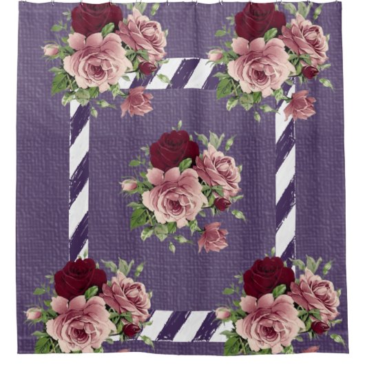 Shower Curtain Floral Douchegordijn (Voorkant)