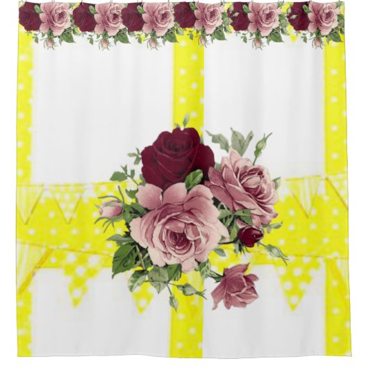 Shower Curtain Floral Douchegordijn (Voorkant)