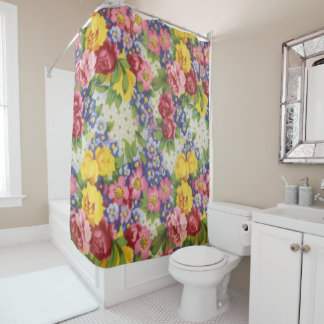 Shower Curtain - Floral Fabric Douchegordijn