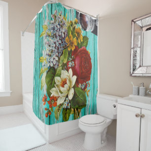 Shower Curtain Floral-fotografie Douchegordijn