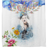 Shower Curtain Floral Victoriaans Douchegordijn (Voorkant)