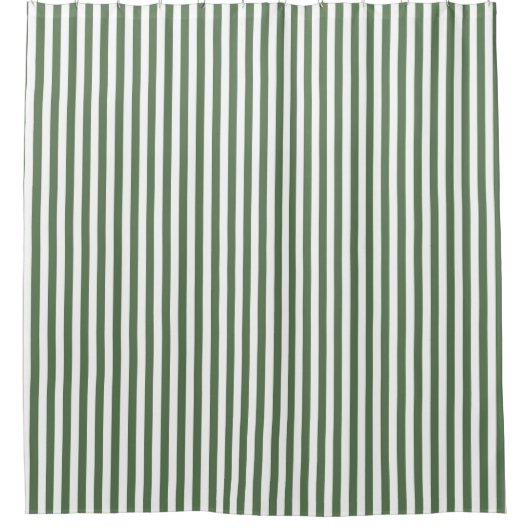 Shower Curtain - Forest Green Pattern Douchegordijn (Voorkant)