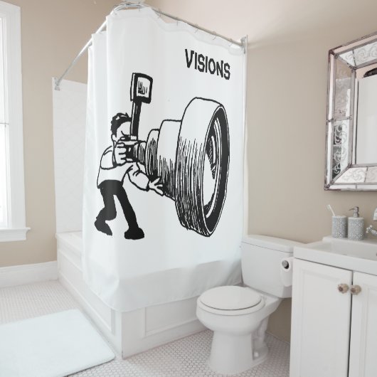 Shower Curtain-fotografie Douchegordijn (In situ)