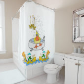 Shower Curtain Frog Ducks Douchegordijn (In situ)