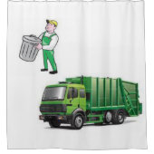 Shower Curtain Garbage Man Douchegordijn (Voorkant)