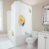 Shower Curtain - Gele rozen Douchegordijn (In situ)