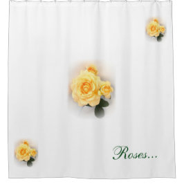 Shower Curtain - Gele rozen Douchegordijn