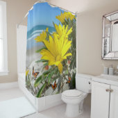 Shower Curtain, Gele ventilator, Beach Douchegordijn (In situ)