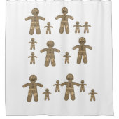 Shower Curtain Gingerbrood Man Douchegordijn (Voorkant)