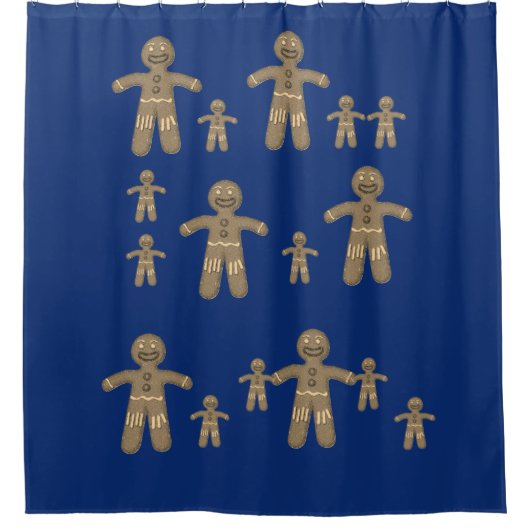 Shower Curtain Gingerbrood Man Douchegordijn (Voorkant)