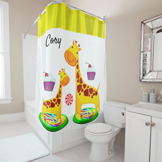 Shower Curtain-Giraffe Douchegordijn (In situ)