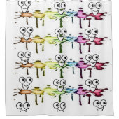 Shower Curtain-glimlach Douchegordijn (Voorkant)