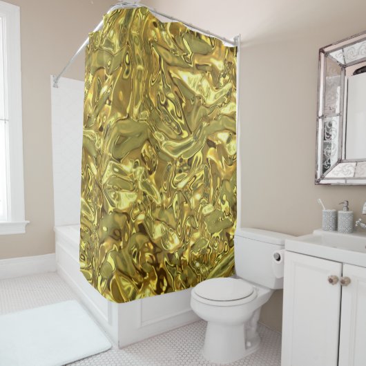 Shower Curtain Gold Douchegordijn (In situ)