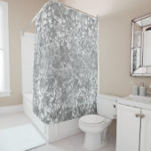 Shower Curtain Gray Ocean Bubbles Douchegordijn (In situ)