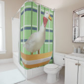 Shower Curtain Green Duck Douchegordijn (In situ)