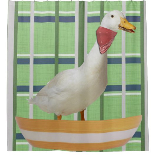 Shower Curtain Green Duck Douchegordijn (Voorkant)