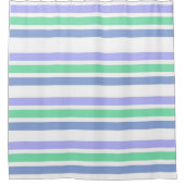 Shower Curtain Green Paars Stripe Douchegordijn (Voorkant)