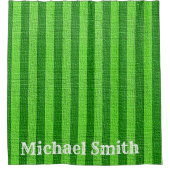 Shower Curtain Green Stripe Douchegordijn (Voorkant)
