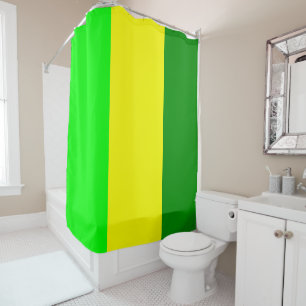 Shower Curtain Green Yellow Douchegordijn
